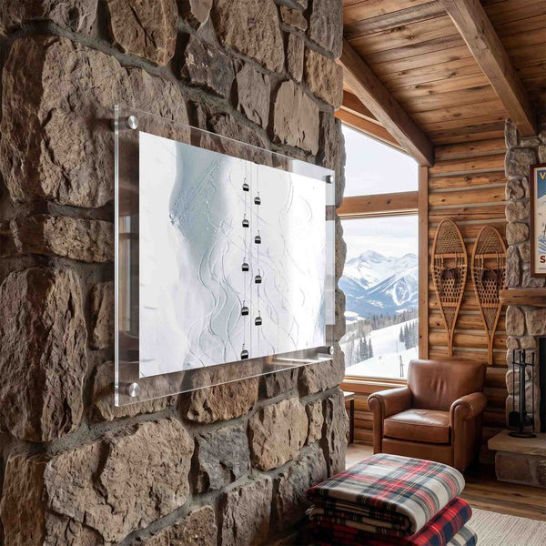 Powder Map Acrylic Wall Art Print
