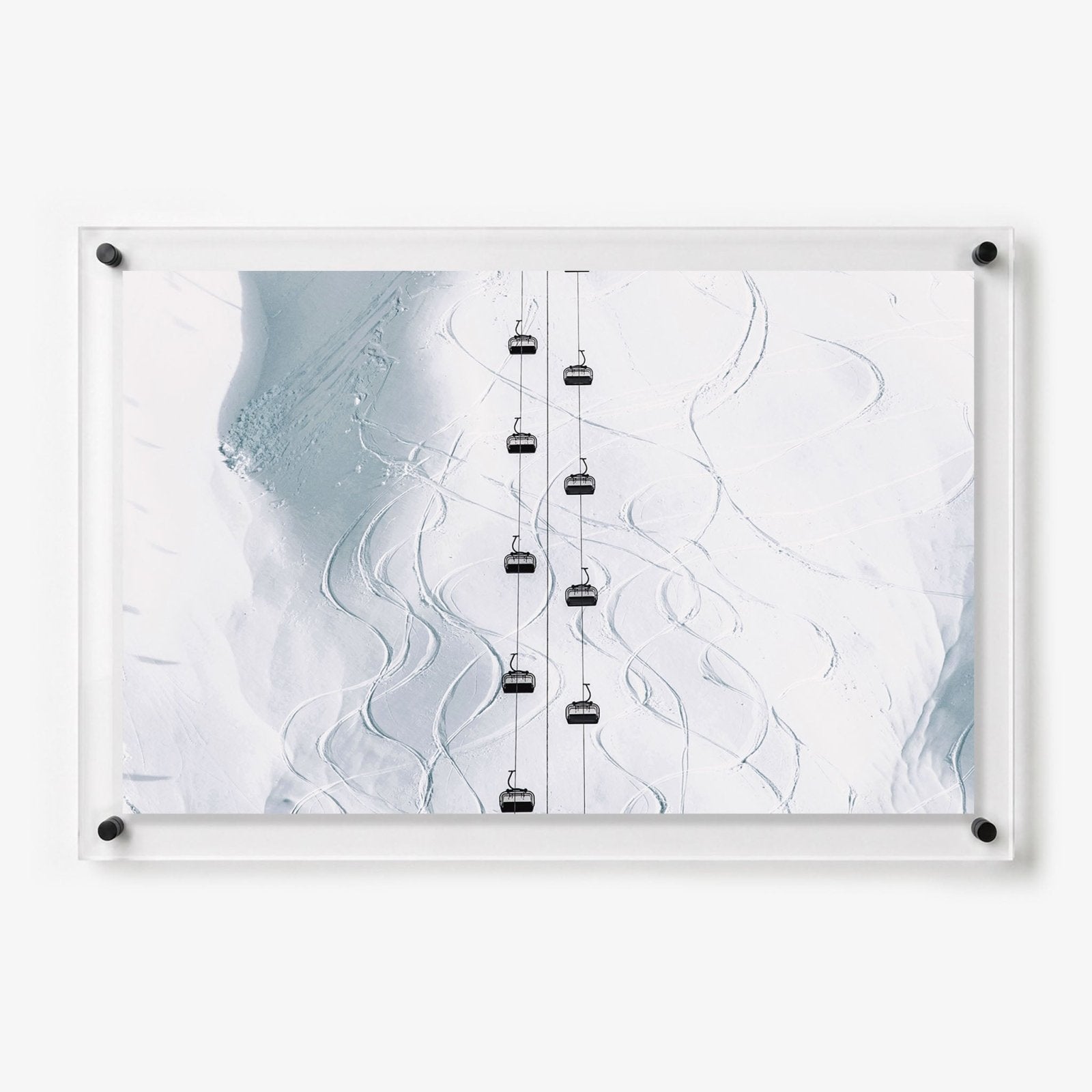 Powder Map Acrylic Wall Art Print
