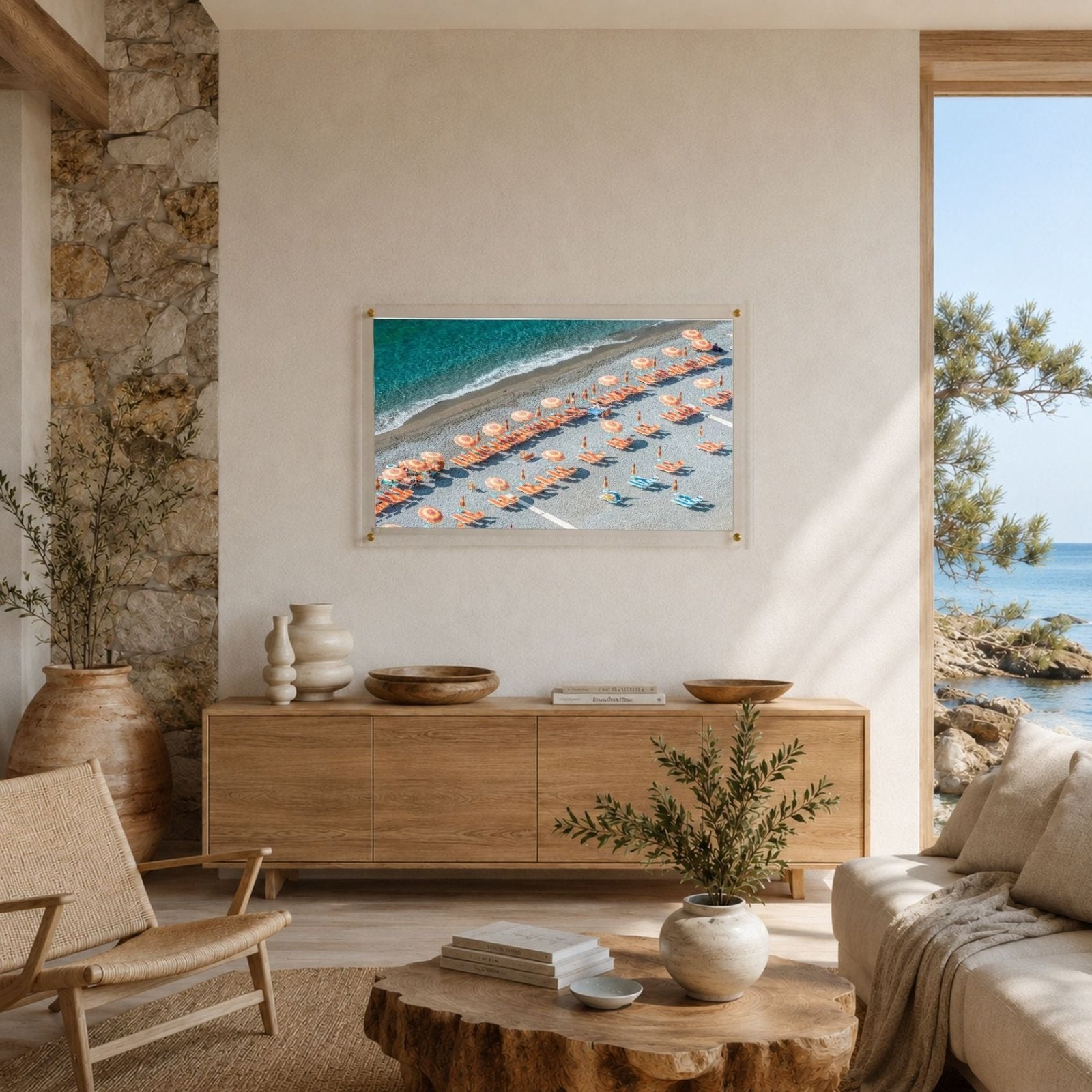Reserved in Positano Acrylic Wall Art Print