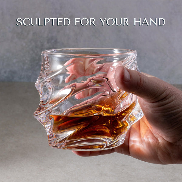 crystal clear sculpted glass details