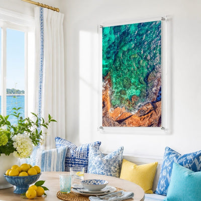 Sea Glass Shore Acrylic Wall Art Print