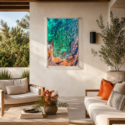 Sea Glass Shore Acrylic Wall Art Print