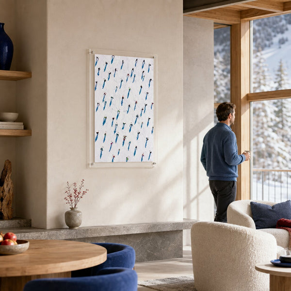 Snow Dots Acrylic Wall Art Print