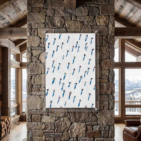 Snow Dots Acrylic Wall Art Print