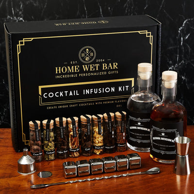 Speakeasy DIY Cocktail Infusion Kit, 15pc Mixology Set for Vodka, Gin, & Whiskey Lovers