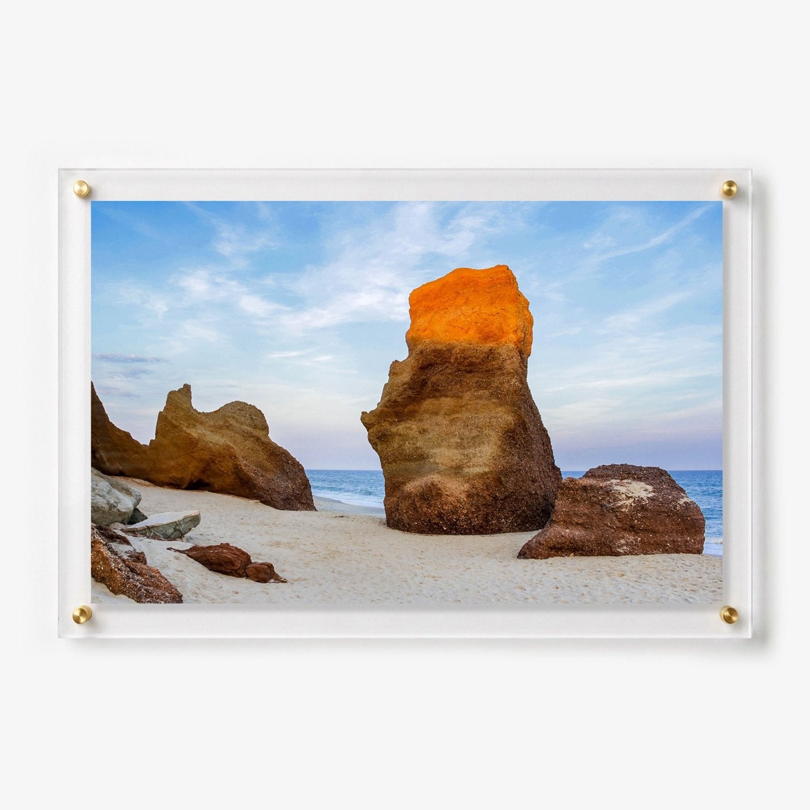 Sunlit Stone Acrylic Wall Art Print