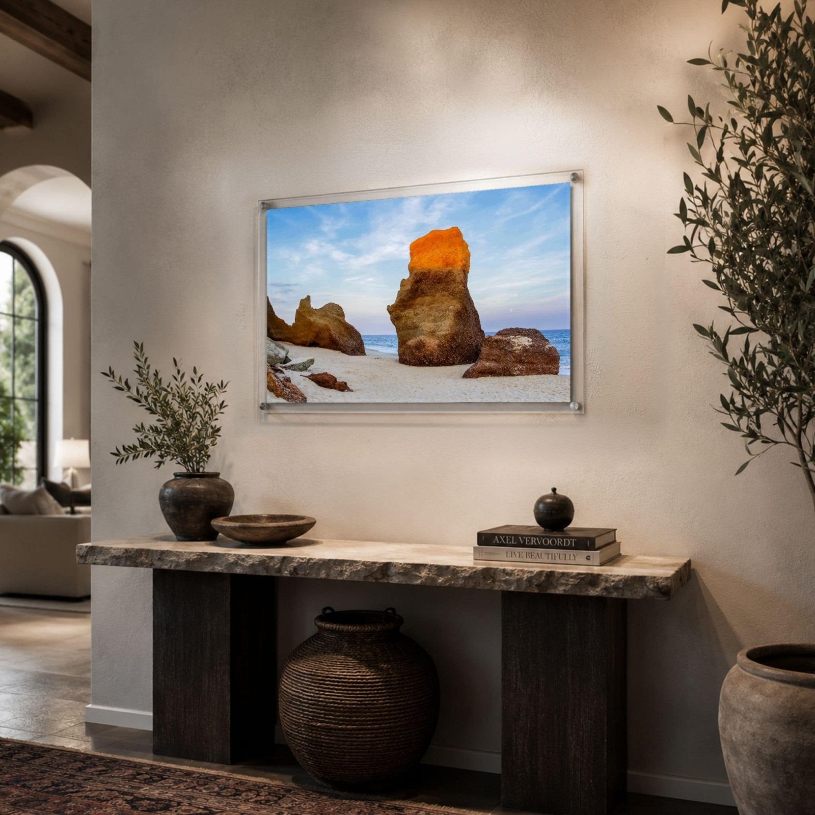 Sunlit Stone Acrylic Wall Art Print