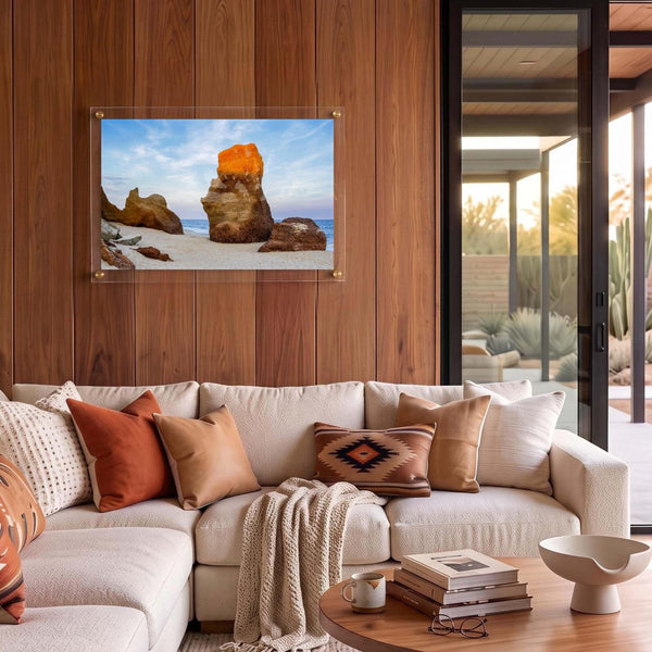Sunlit Stone Acrylic Wall Art Print