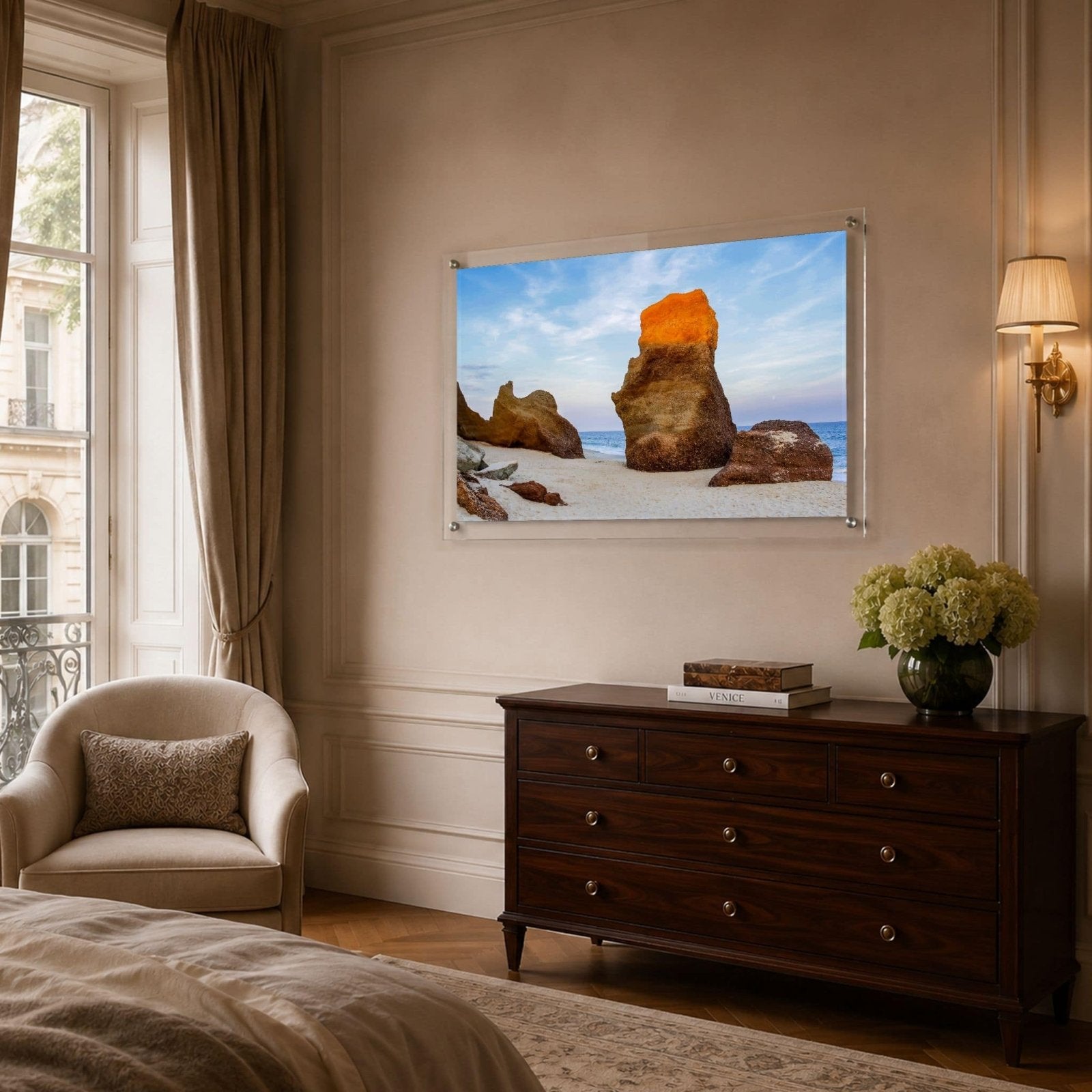 Sunlit Stone Acrylic Wall Art Print