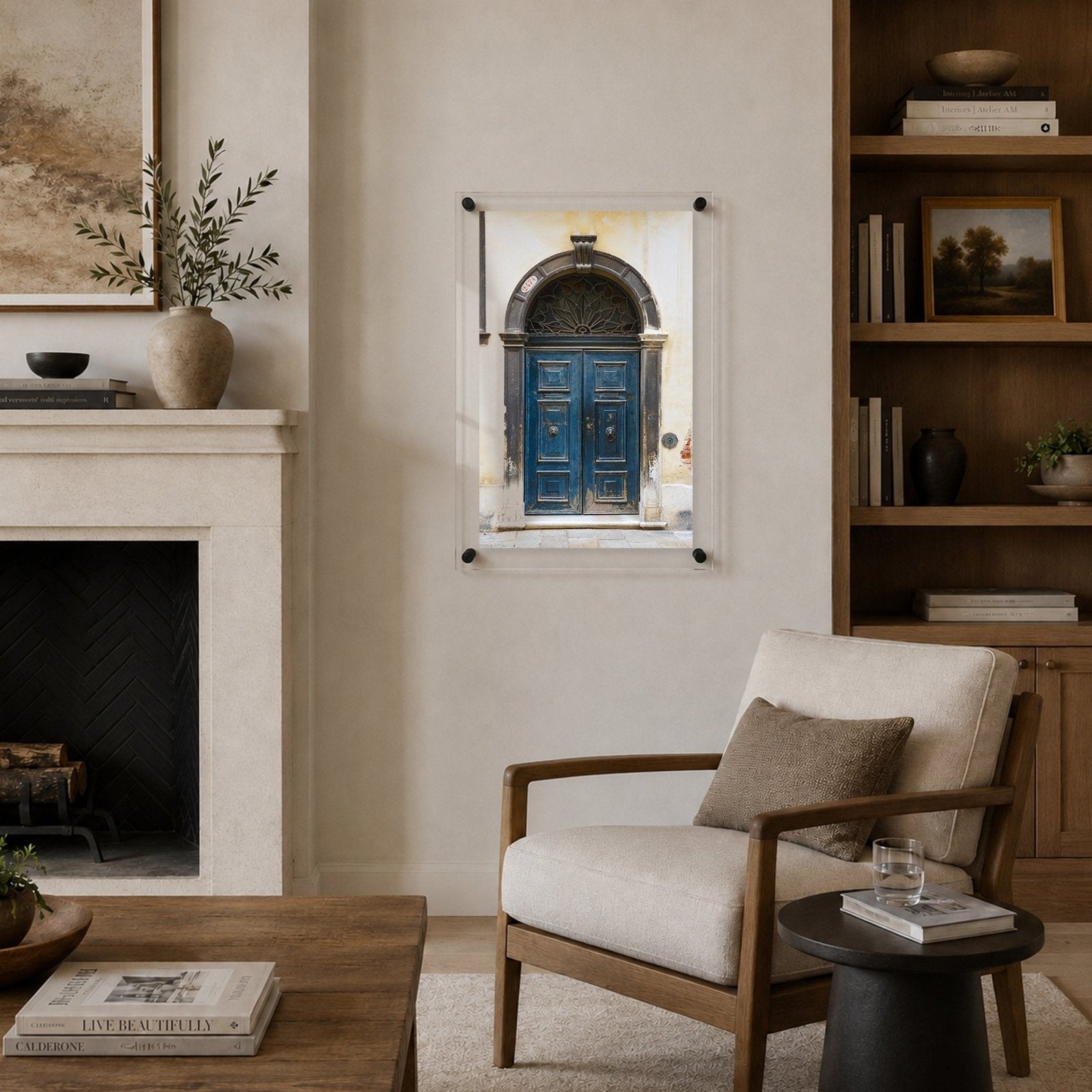 The Blue Door Acrylic Wall Art Print