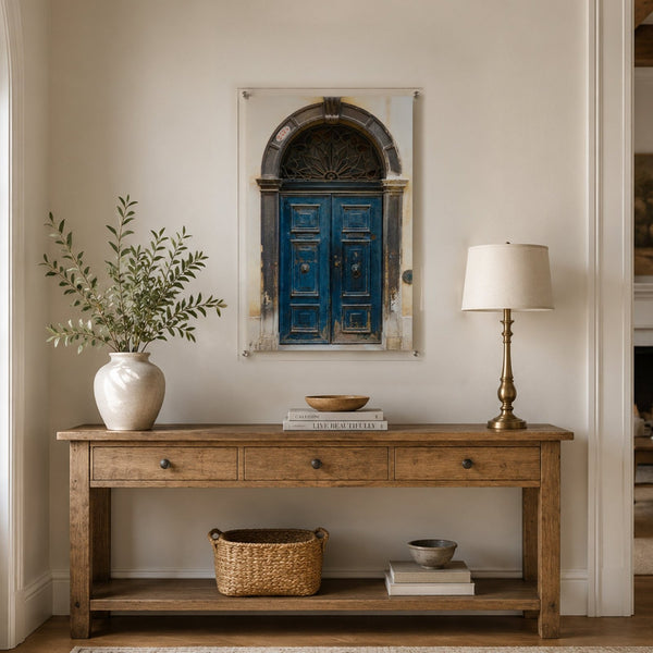 The Blue Door Acrylic Wall Art Print
