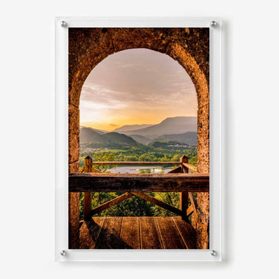 Through the Old Arch Acrylic Wall Art Print