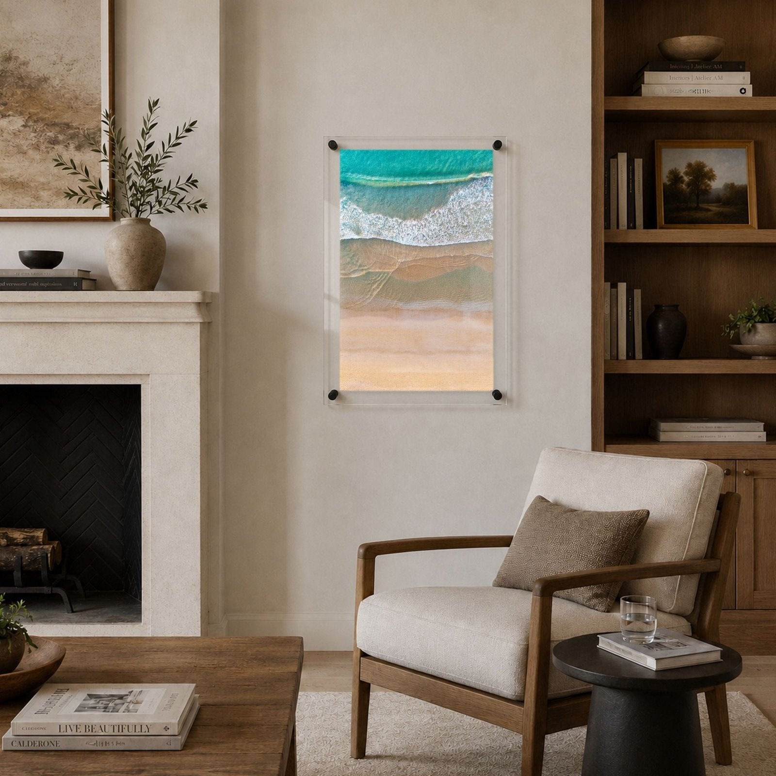 Tidal Blush Acrylic Wall Art Print