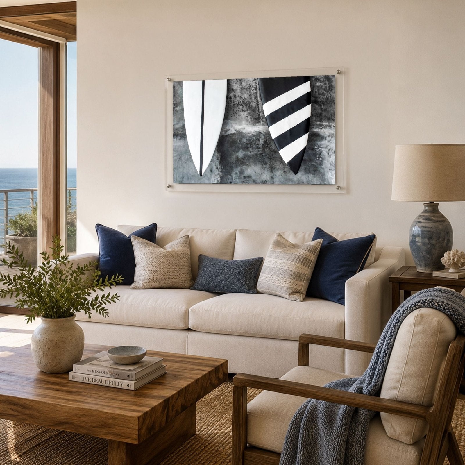 Twin Fins Acrylic Wall Art Print