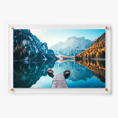 Two Boats at Dawn Acrylic Wall Art Print