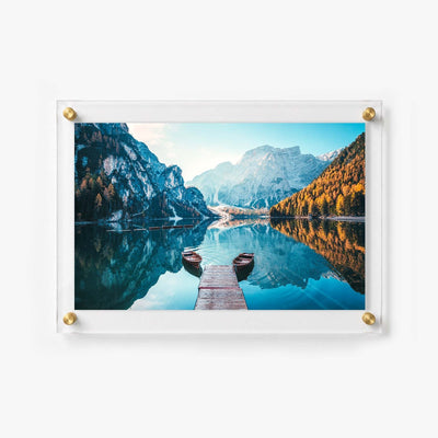 Two Boats at Dawn Acrylic Wall Art Print