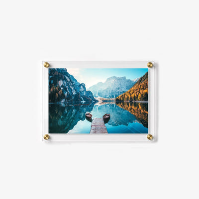 Two Boats at Dawn Acrylic Wall Art Print