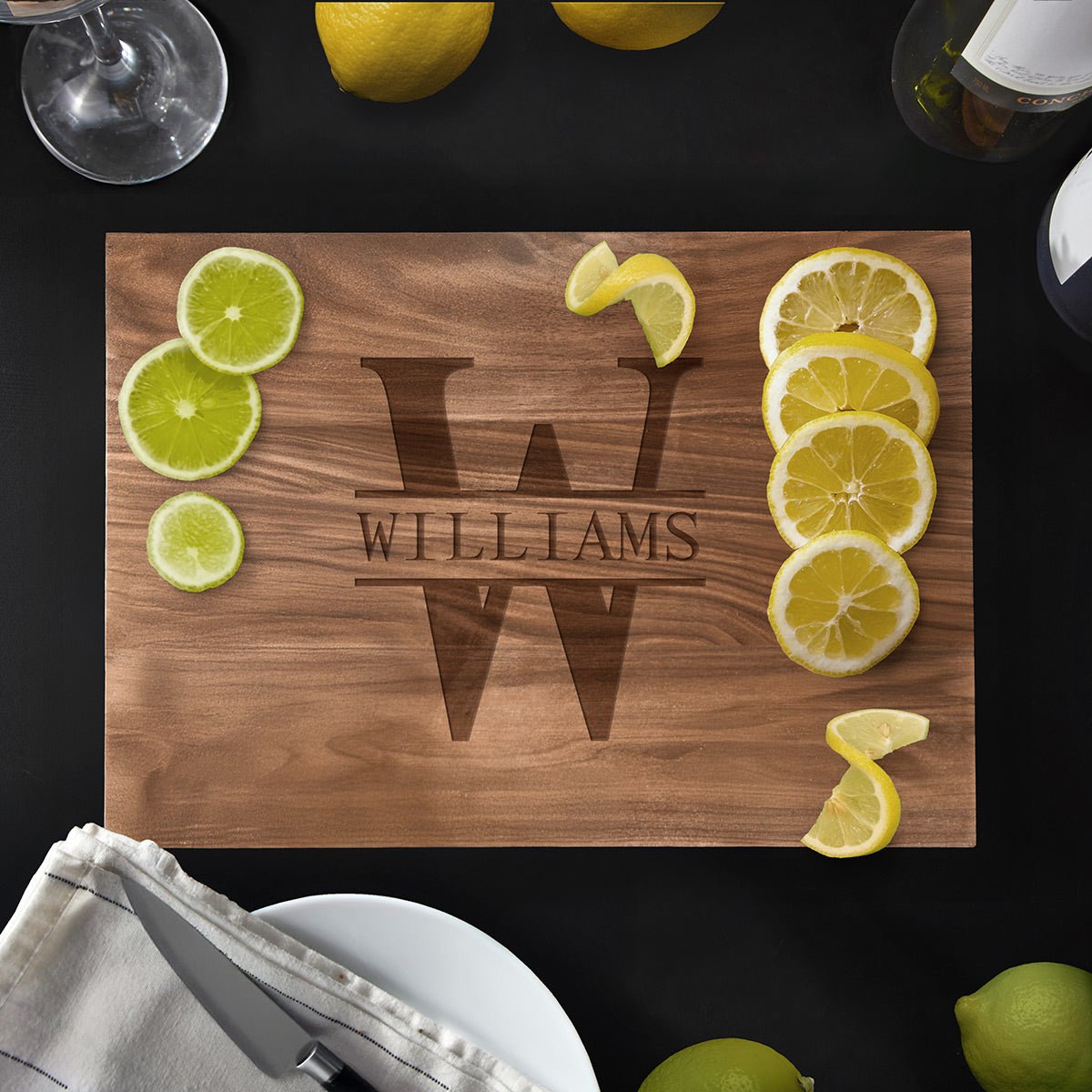 Walnut Engraved Cutting Board - Small (0.75in Thick)