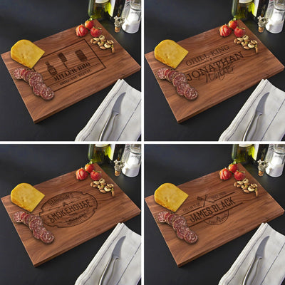 Walnut Monogrammed Cutting Board - Standard (0.75in Thick)