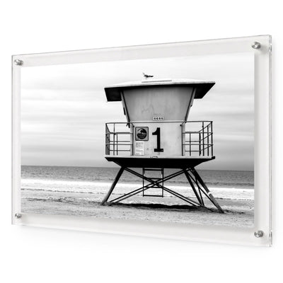 Watch Post Black & White Acrylic Wall Art Print
