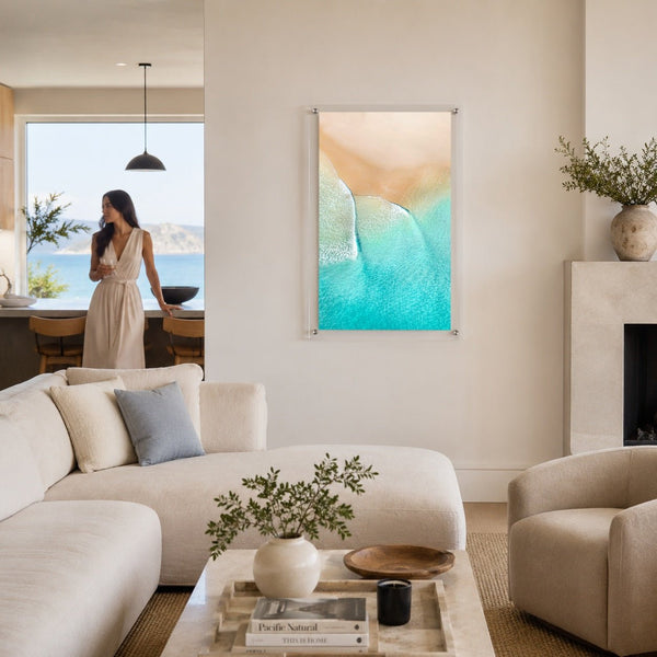 Aqua Veil Acrylic Wall Art Print