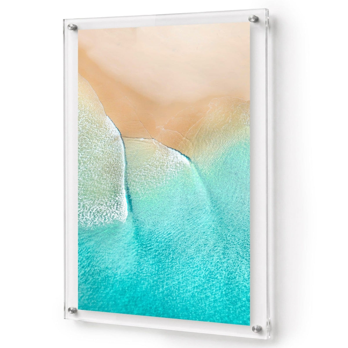 Aqua Veil Acrylic Wall Art Print