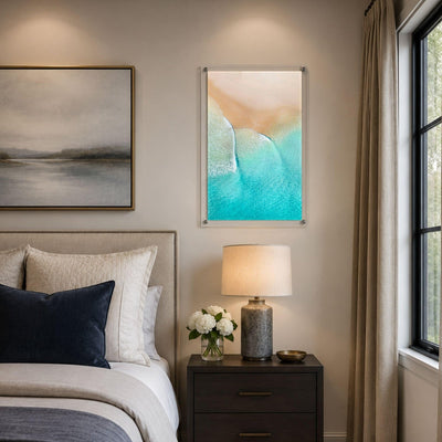 Aqua Veil Acrylic Wall Art Print