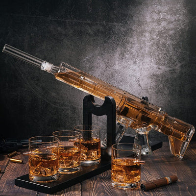 AR - 15 Whiskey Decanter with Bullet Glasses
