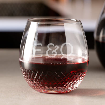 Avignon Custom Crystal Wine Glass Stemless