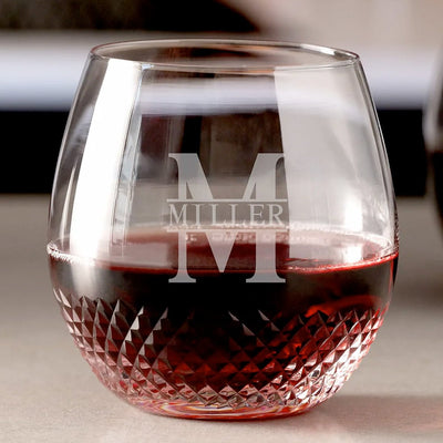 Avignon Custom Crystal Wine Glass Stemless