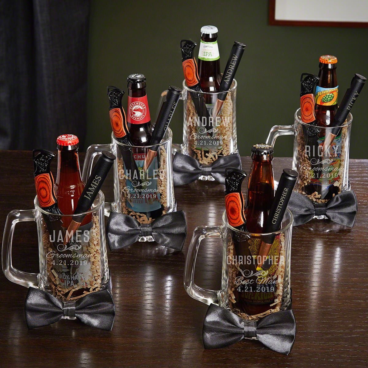 Beer Glasses for Groomsmen