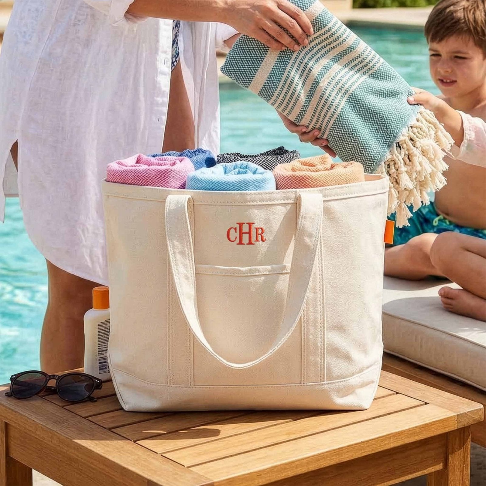 Bexford Open Zip - Top Canvas Tote Bag
