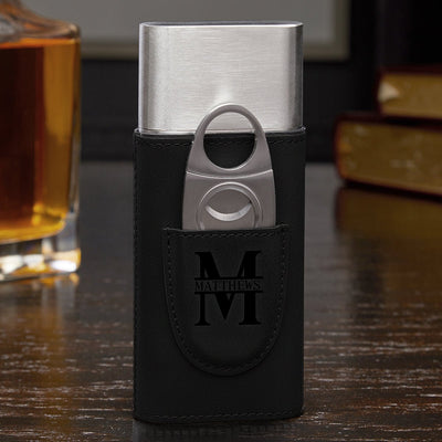 Black Cigar Flask Gift