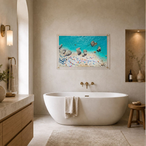 Blue Lagoon Club Acrylic Wall Art Print