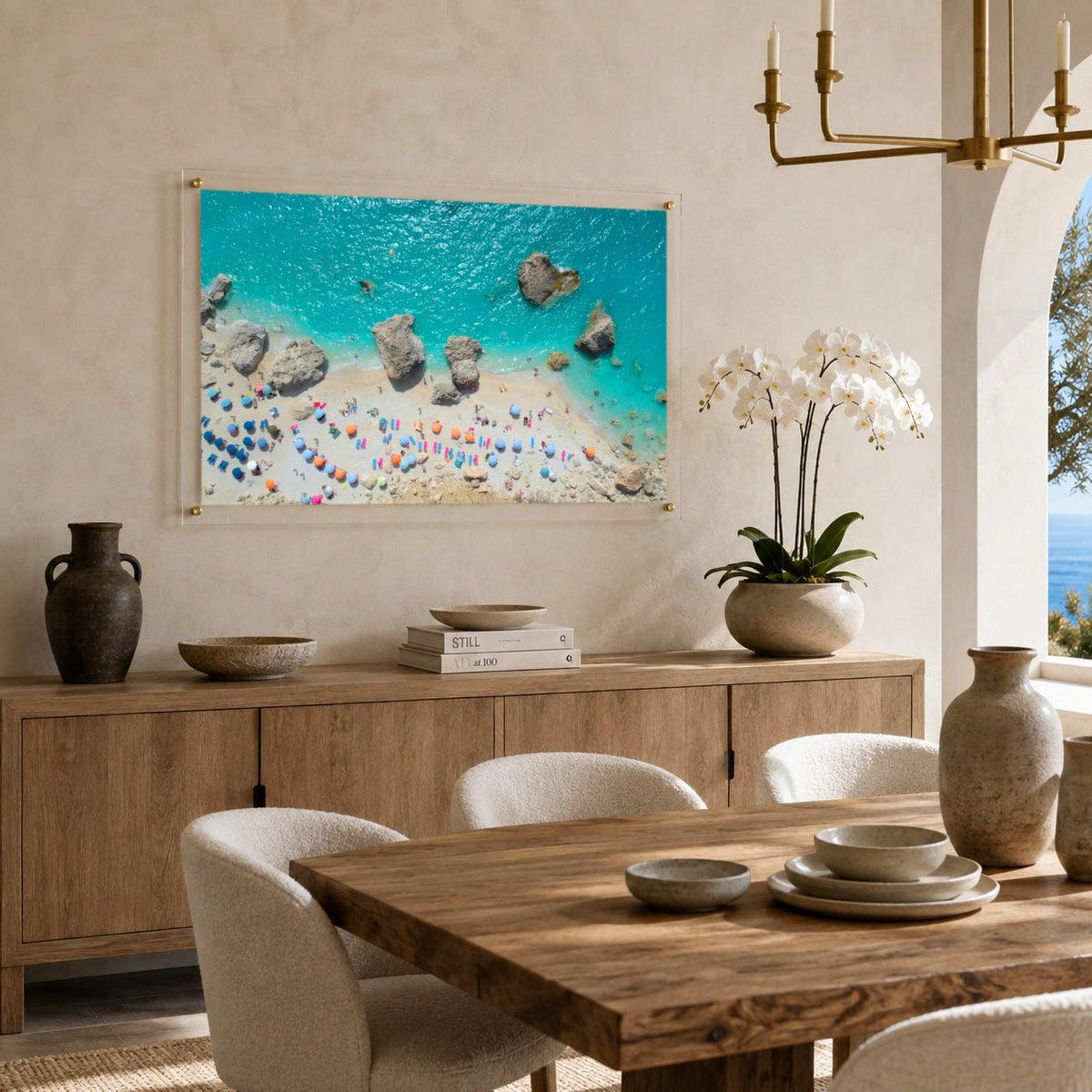Blue Lagoon Club Acrylic Wall Art Print