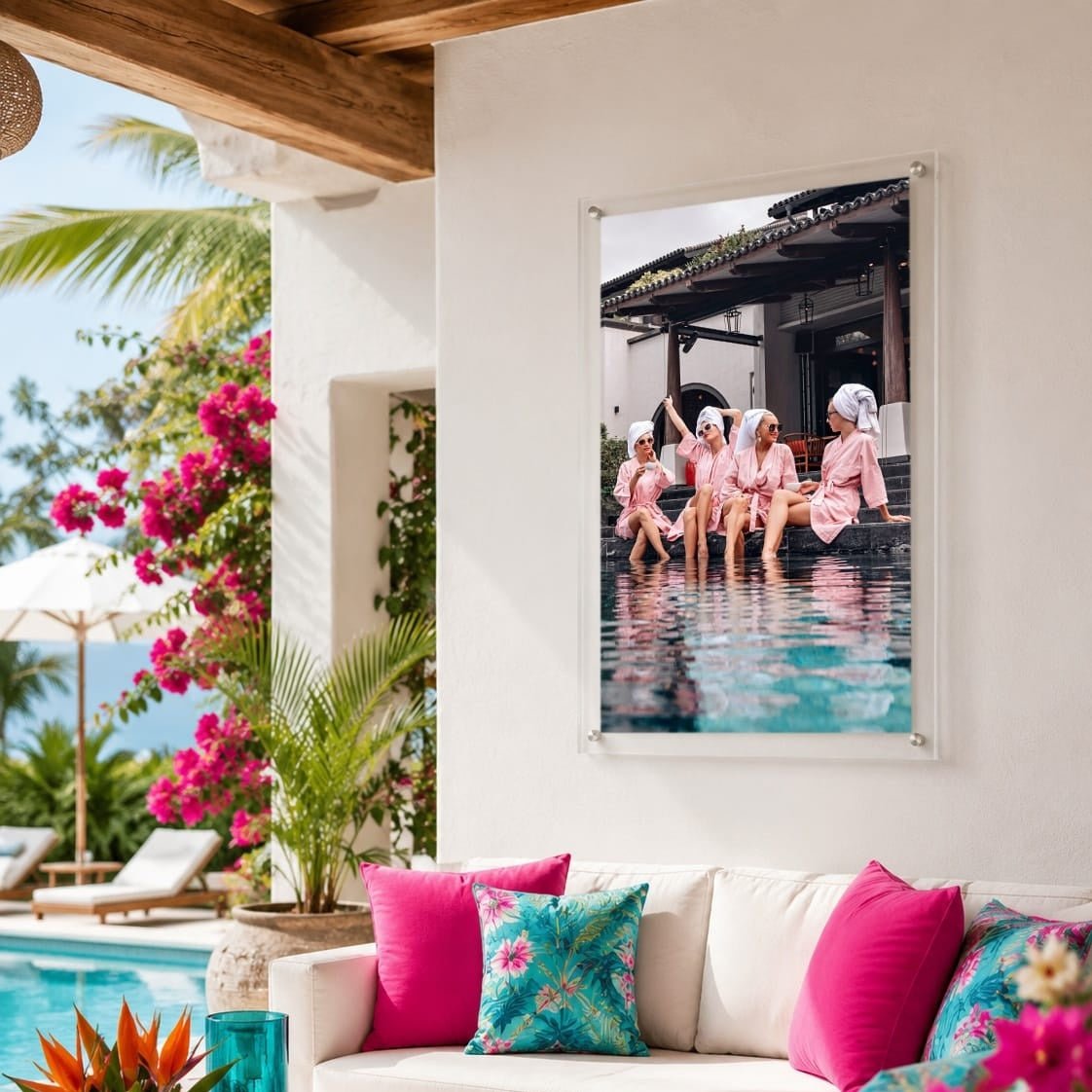 Breakfast at Brittany's Acrylic Wall Art Print - Vertical