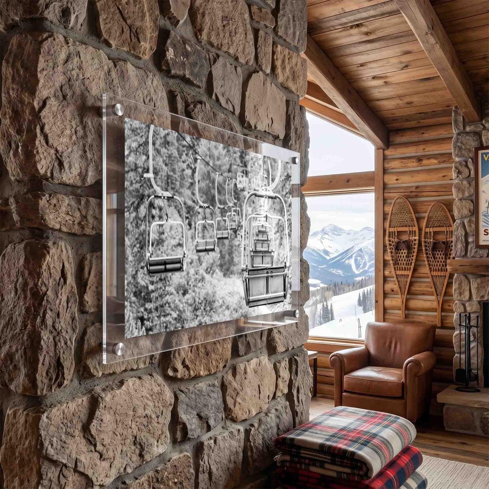 Chair Line Acrylic Wall Art Print