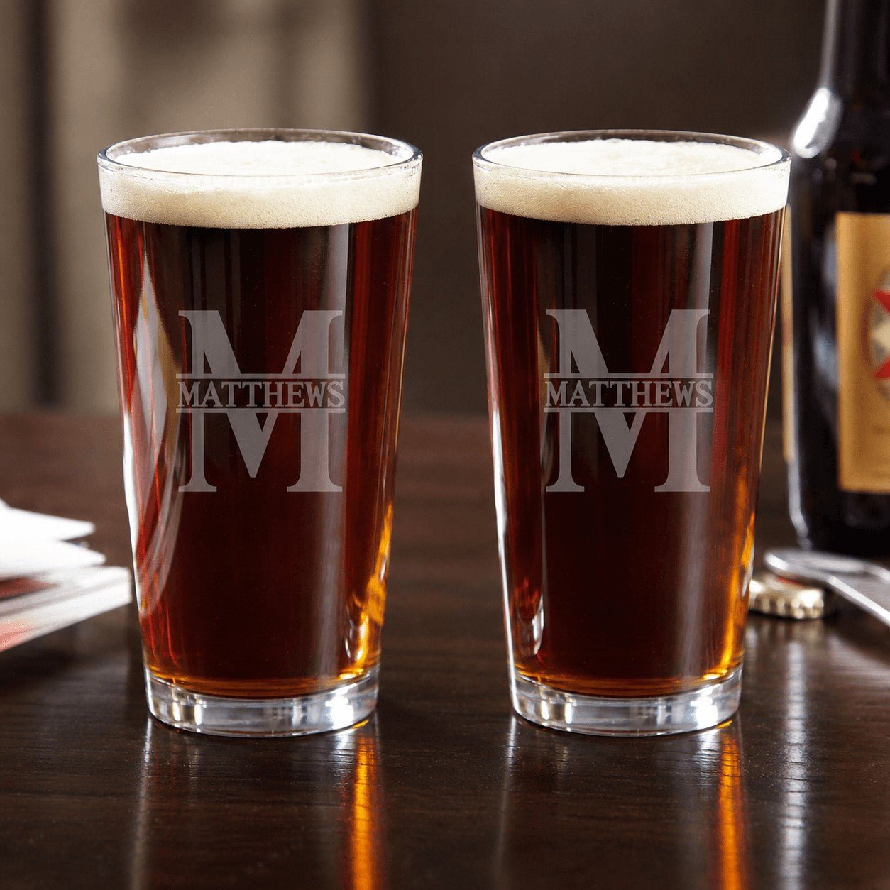 Classic Beer Glasses Set of 2