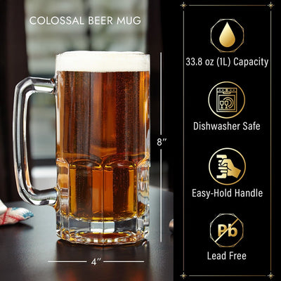 Colossal Personalized Beer Mug