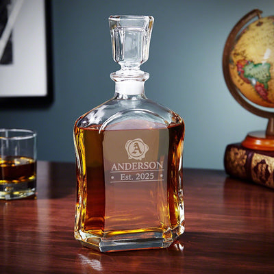 Custom Decanter Set with Rocks Glasses Gift for Lawyers