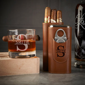 Cigar Flask + Cigar Glass