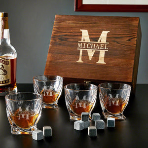 Four Glasses + Box