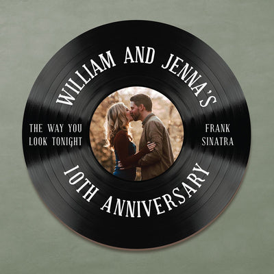 Custom Vinyl Record Album Wood Song Sign Wall Art ADD CUSTOMER IMAGE