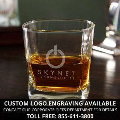 Custom Whiskey Glass and Decanter Set