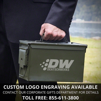 Customized 50 Cal Ammo Can Humidor - Cigar Aficionado Design