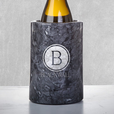 Customized Black Marble Wine Chiller