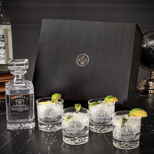 Decanter + Four Glasses + Luxury Box
