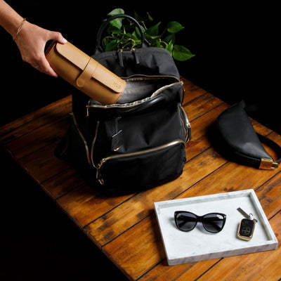Durham Custom Leather Watch Roll for Travel, British Tan