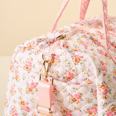 Elarin Quilted Duffle Carryall Weekender Bag