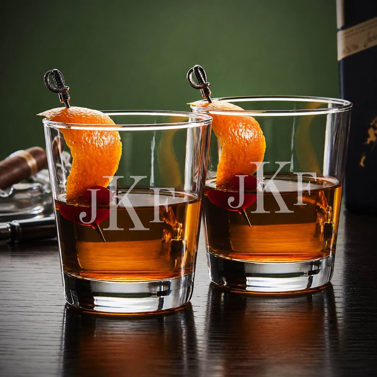 Engraved Cocktail Glass